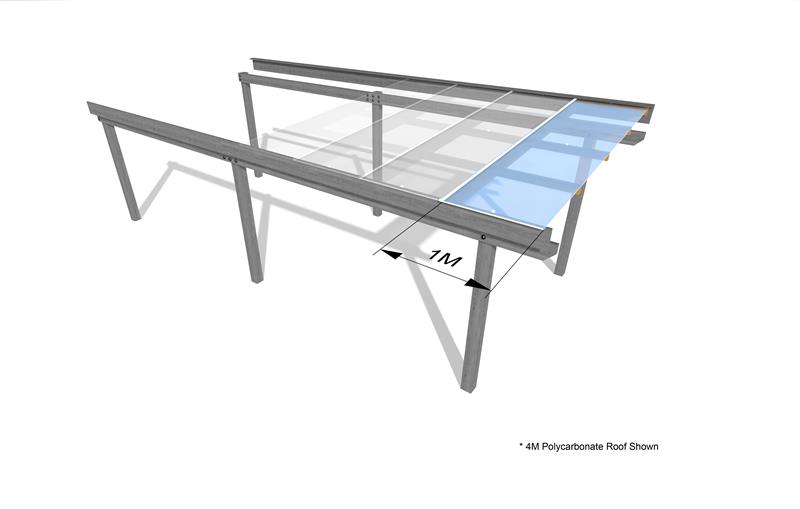 Technical render of a School Canopy